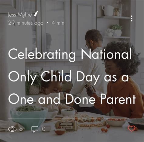 Celebrating National Only Child Day As A One And Done Parent National