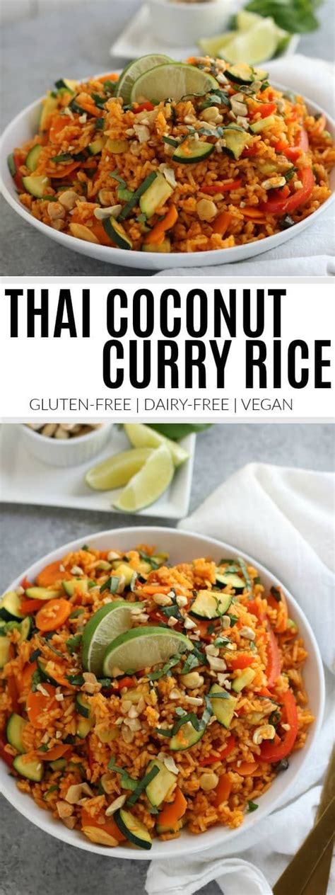Thai Coconut Curry Rice The Real Food Dietitians Recipe Rice