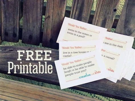 We did not find results for: Free Printable Would You Rather...? Game for Summer