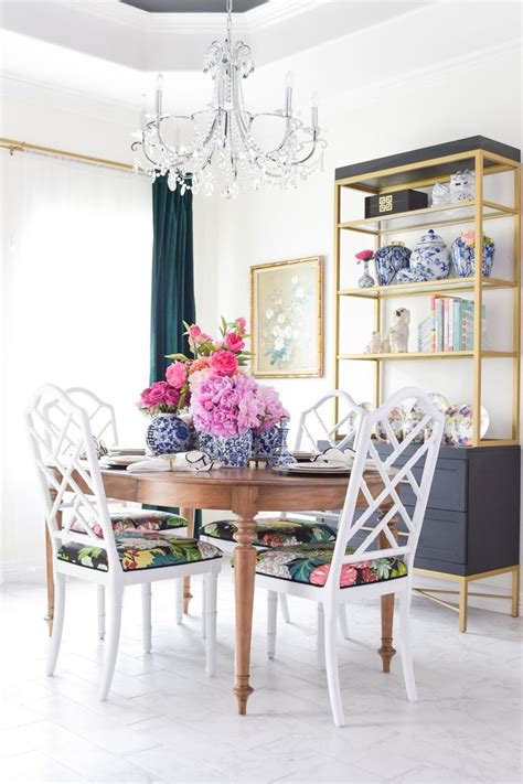 Chinoiserie Dining Chairs Reveal With Images Dining Room Decor