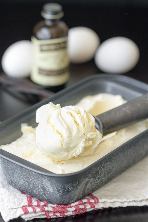 A Premium Homemade Vanilla Ice Cream Made With Fresh Milk Cream