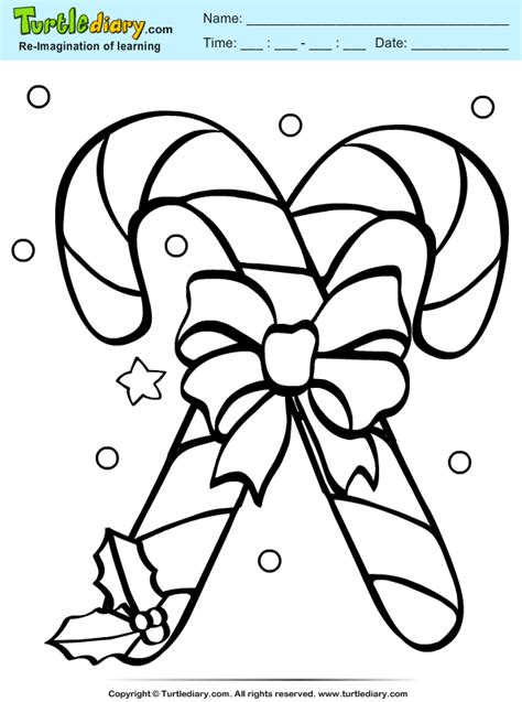 Printable christmas coloring pages candy canes. Candy Coloring Pages - Learny Kids
