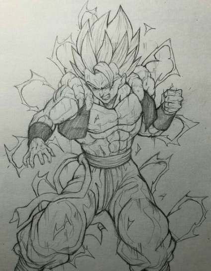 Sketch drawing for anime characters. Drawing dragon pencil awesome 61 ideas | Dragon ball z ...