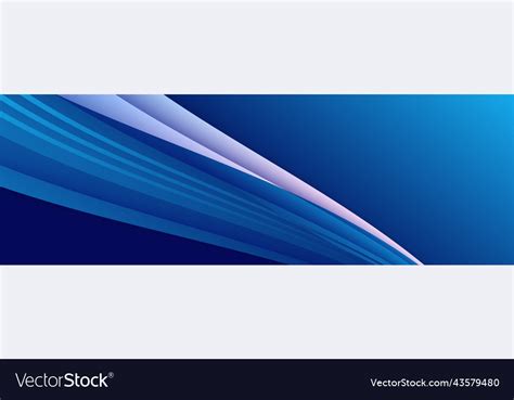 Modern Abstract Dark Blue Banner Background Vector Image