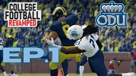 NCAA Football 14 - ODU Football Dynasty REBUILD ! Takes on #8 Michigan