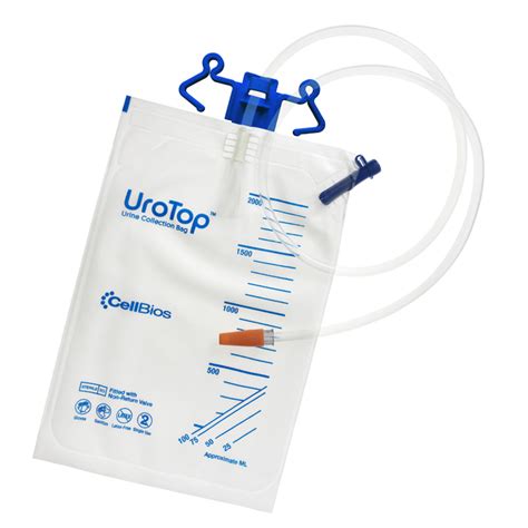 Urodrop Meter Urine Collection Bag With Measured Volume Chamber Cellbios Healthcare