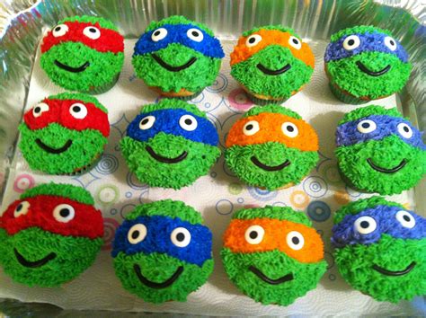 Teenage Mutant Ninja Cupcakes Ninja Turtle Birthday Cake Ninja Turtle