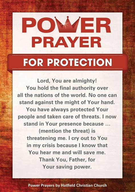 Prayer For Protection Never Doubt The Power Of Prayer Prayer For