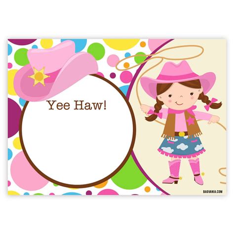 cowgirl birthday invitations bagvania