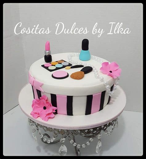 Makeup cake. Box cake. Makeup lover cake | Make up cake, Cake designs, Cake