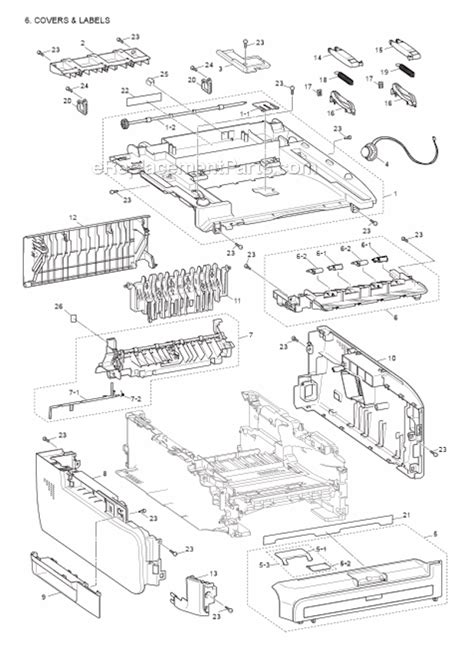 Brother Mfc 7440n Parts List And Diagram