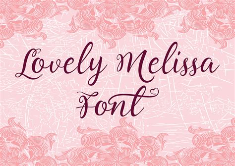 Lovely Melissa Font Digital Download Font Ttf Download Etsy