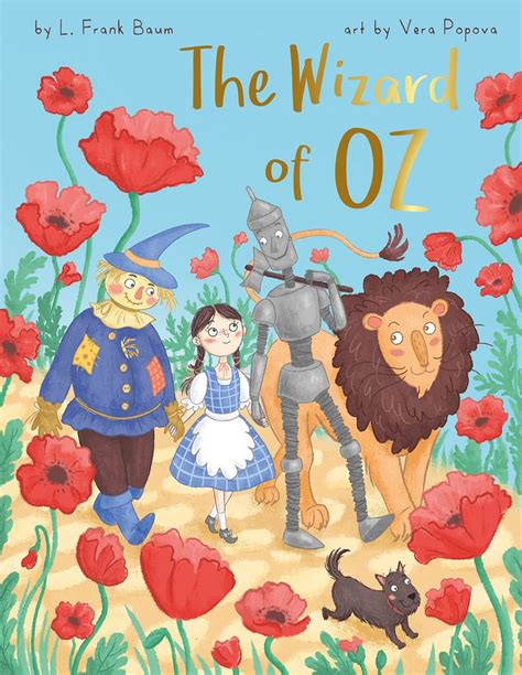 The Wonderful Wizard Of Oz Book Cover Illustrations Childrens Book