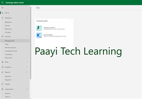 How To Open Microsoft Office 365 Exchange Admin Center Paayi Tech