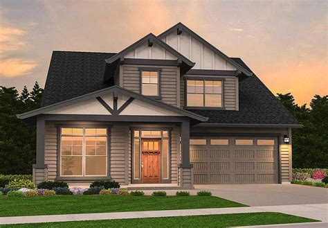 Modern house free autocad drawings. Northwest House Plan with Second Floor Loft - 85163MS ...