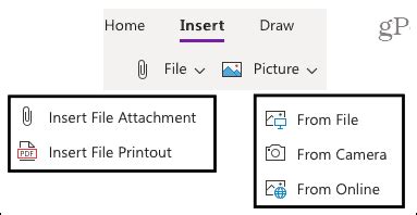 Cara Menyisipkan Gambar File Dan Video Di Microsoft OneNote