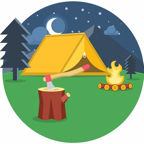 Adventure, picnic, spot, tent, camp, camping, vacation icon - Download ...