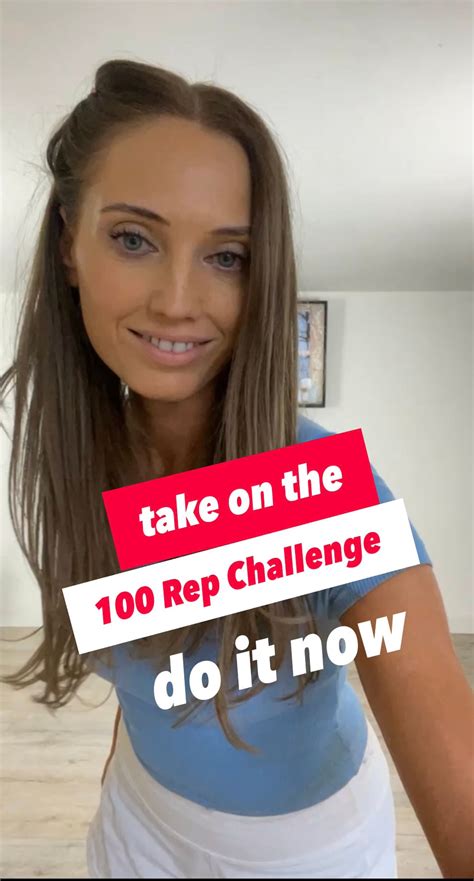 Take On The 100 Rep Challenge Takes Just 3 Minutes Do It Now And You Will Feel So Good Stay