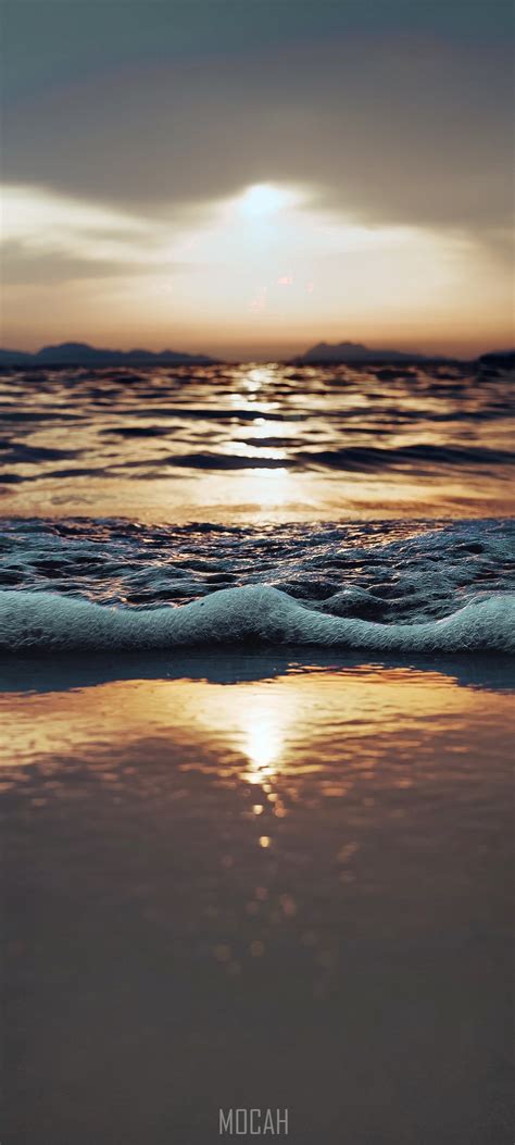 Horizon Sea Water Sunset Sunrise Oppo Reno 3 Screensaver Hd