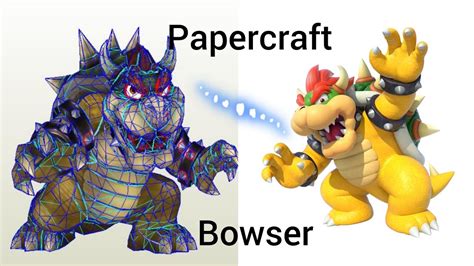 Como Hacer Abowser De Papel Papercraft De Bowser Youtube