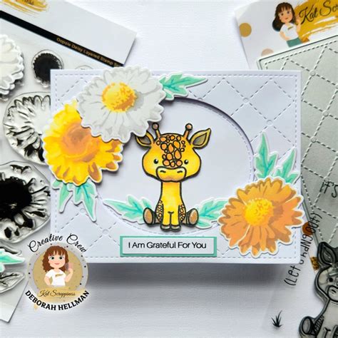 Lola The Giraffe 3x4 Clear Stamps Kat Scrappiness