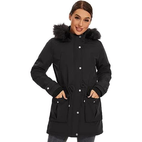 royal matrix women s parka coat winter warm parka jacket fleece lined parka coat long winter