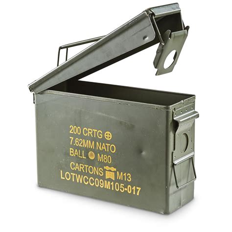 New Us Military Surplus Waterproof 30 Cal Ammo Can 654925 Ammo Boxes And Cans At Sportsman
