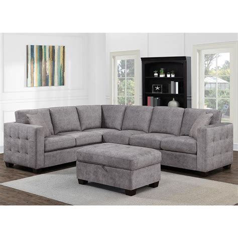 At costco.com, you'll find beautiful, expertly crafted leather sofas and sectionals at incredible wholesale prices. Thomasville Kylie Grey Fabric Corner Sofa with Storage Ottoman | Costco UK | Corner sofa with ...