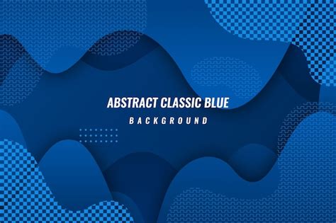 Fondo Azul Clásico Abstracto Vector Gratis