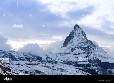 The Matterhorn On A Cloudy Day The King Of Mountains Riffelberg