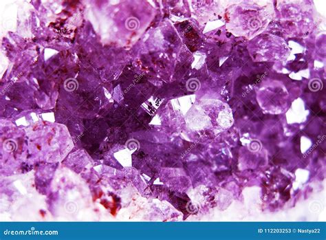 Amethyst Gem Crystal Quartz Mineral Geological Background Stock Image