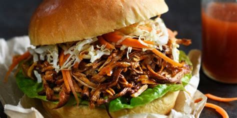 Burger au pulled-pork effiloché de porc facile découvrez les