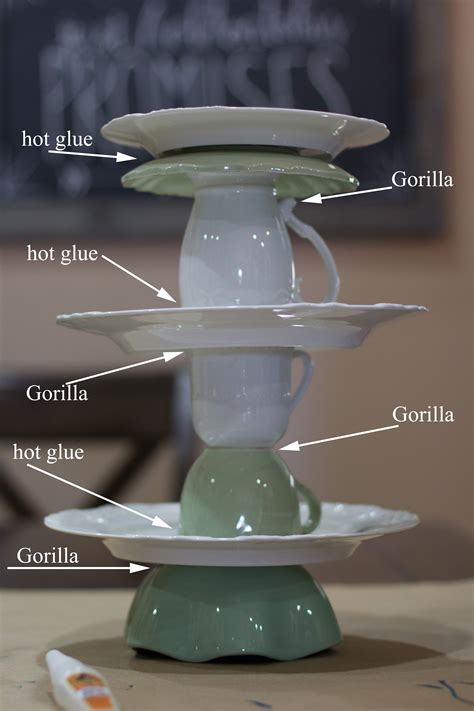 Diy Upcycled Tiered Cake Stand