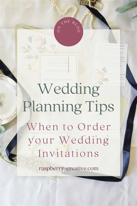 Wedding Planning Tips When To Order Your Wedding Invitations
