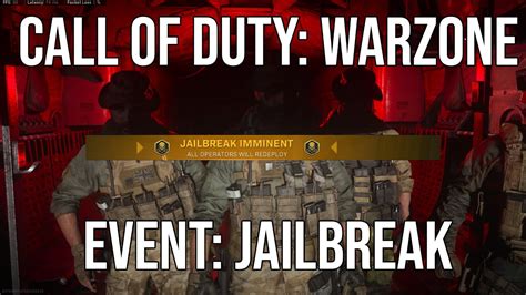 Call Of Duty Modern Warfare Warzone Jailbreak Event Youtube