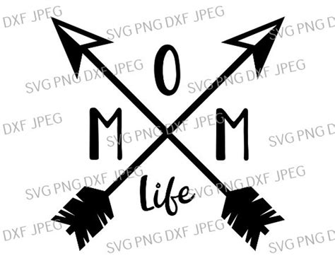 Mom Life Arrows Mom Life Svg Png Dxf Silhouette Cameo Etsy