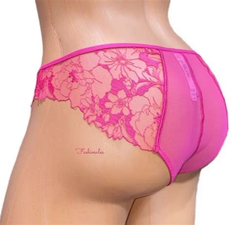 Victorias Secret Luxe Very Sexy Sheer Mesh Lace Low Rise Cheeky Panty