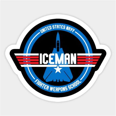 Iceman Top Gun Top Gun Sticker Teepublic