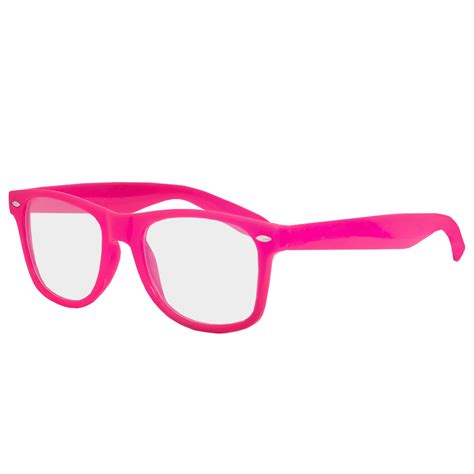 Neon Pink Nerd Glasses