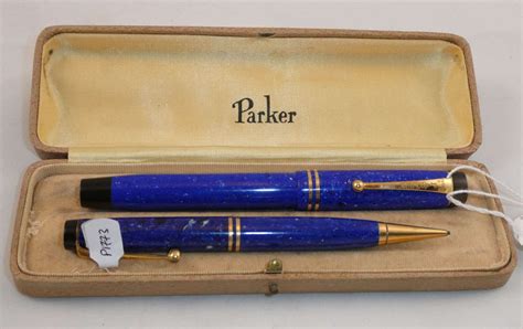 Parker Duofold Pen And Pencil Set 1927 In Antique Desk Accessories