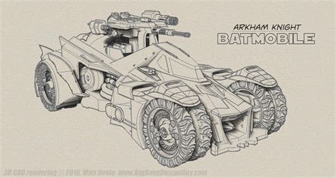 Arkham Knight Batmobile Sketch By Ravendeviant On Deviantart