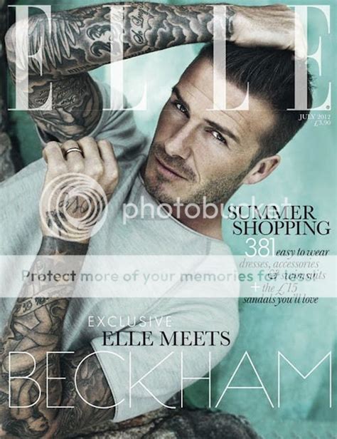 David Beckham For British Elle Magazine ~ Bolly Holly Pictures