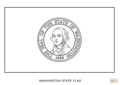 Washington State Map Coloring Page Coloring Pages