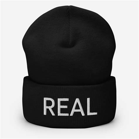 Nf Real Hat Black Etsy