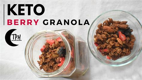 The best granola recipe is a matter of personal opinion. TPH Keto Berry Granola recipe sugar-free recipe, diabetic ...