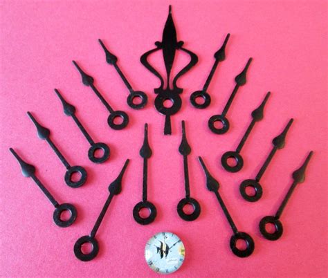14 Vintage Black Painted Copper Spade Design Clock Hour Hands 2 Long