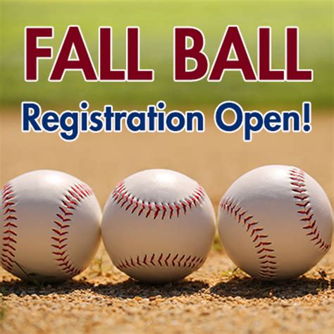 2019 Fall Baseball Registration Now Open