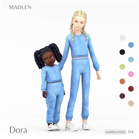 Madlen Dora Outfit Madlen On Patreon In 2021 Sims 4 Cc Kids
