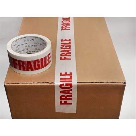 Alpackage Box Of 72 Of Fragile Bopp Packaging Parcel Tape 48mm X 66m