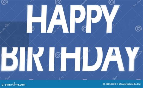 3d Happy Birthday Animation Stock Footage Video Of Concept Style